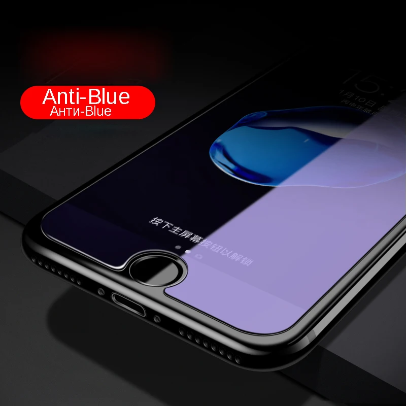 9H 2.5D прозрачное закаленное стекло для iPhone 6S 6 7 8 Plus + Защитная пленка защиты глаз от