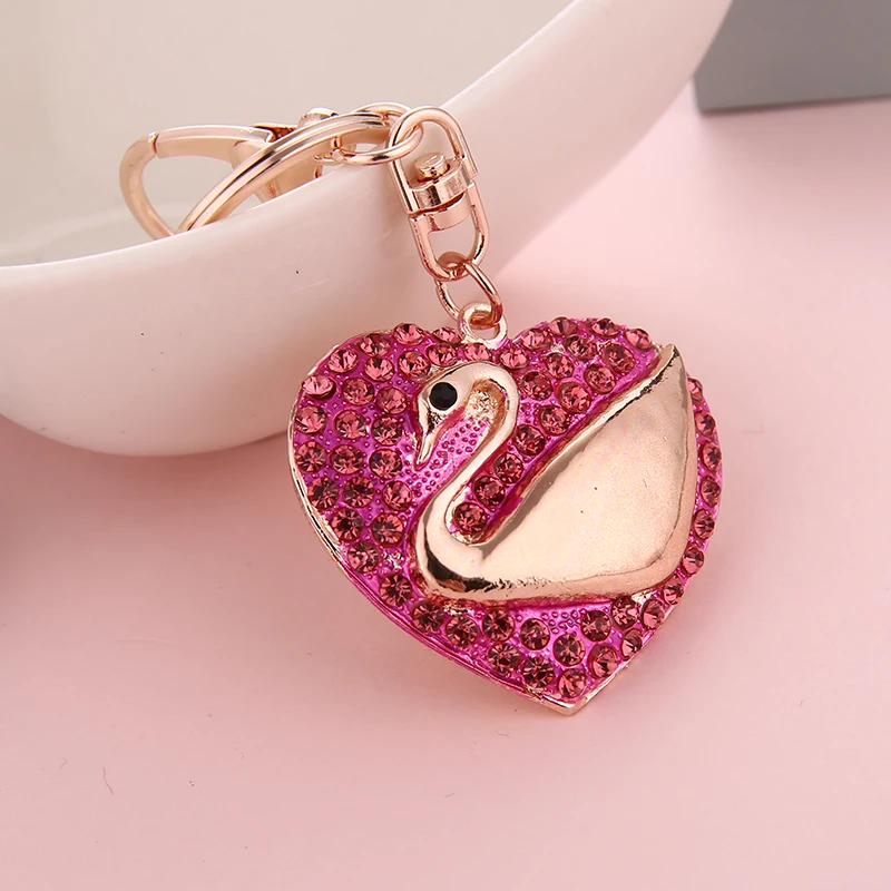 New Fashion Sweet Heart Pearls Crystal Charm Pendant Purse Bag Car Key Ring Chain Wedding Party Jewelry Favorite Gift | Украшения и