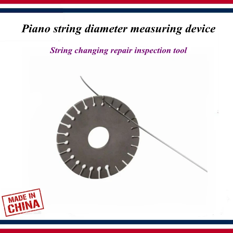 

Piano tuning tools accessories - Piano string diameter measuring device , String changing repair inspection tool - Piano parts