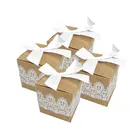Белые кружевные коробки для свадебных подарков, 10 шт.