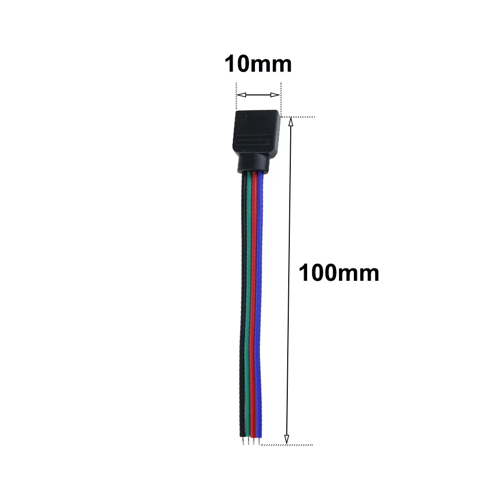 10 шт. светодиодный соединительный кабель 4pin разъем для 5050 3528 3014 SMD RGB полосы