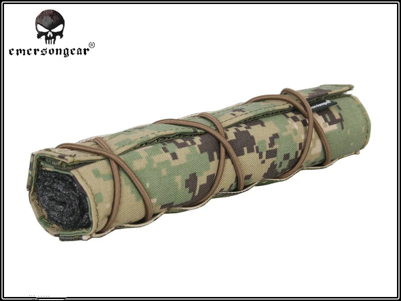 Ограниченное количество EmersonGear 22 см Airsoft Suppressor Cover PenCott Badlands GreenZone Multicam Black Tropic Arid и т. д - Цвет: AOR2
