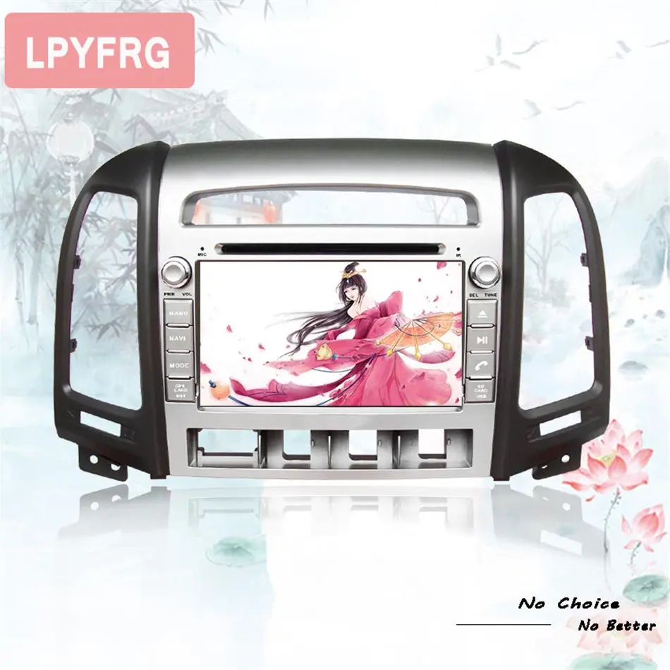 1024*600 android 10 0 автомобильный dvd gps плеер 2 DIN для HYUNDAI SANTA FE santafe 2006 2012 навигация радио