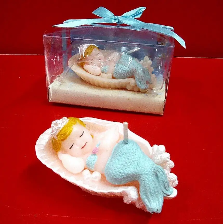 10 шт. Спящая Свеча-Русалка для свадьбы вечеринки детского дня рождения