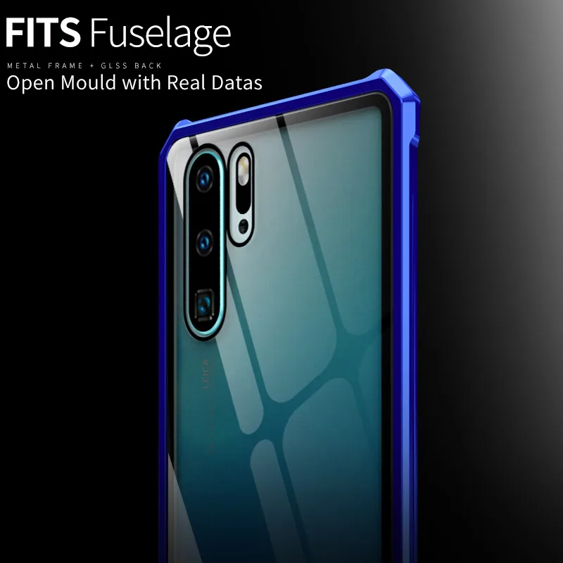 Роскошный Магнитный бампер, чехол для huawei P30 Pro, чехол Lite, рамка для телефона, металлическая броня, стекло, задняя крышка, huawei P30Pro, чехол P30Lite