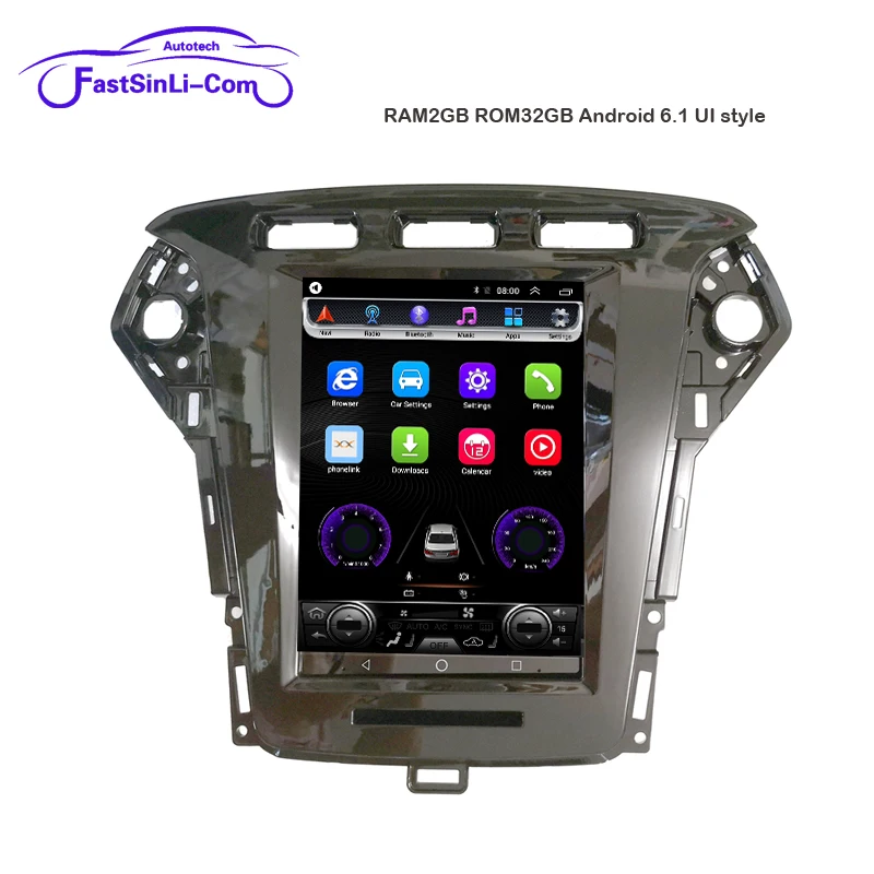 Android плеер для Ford Mondeo 2011-2013 лет вертикальный Большой экран gps Мультимедиа Радио navigaton система
