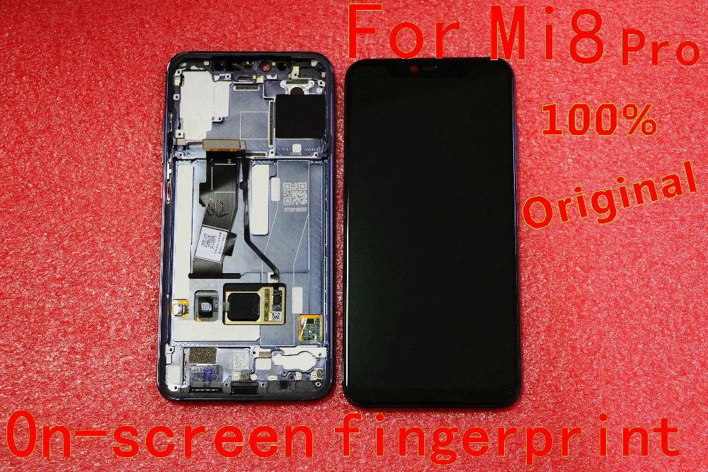 ЖК дисплей 6 21 дюйма для xiaomi 8 Pro mi8 pro + сенсорный экран с рамкой и отпечатком