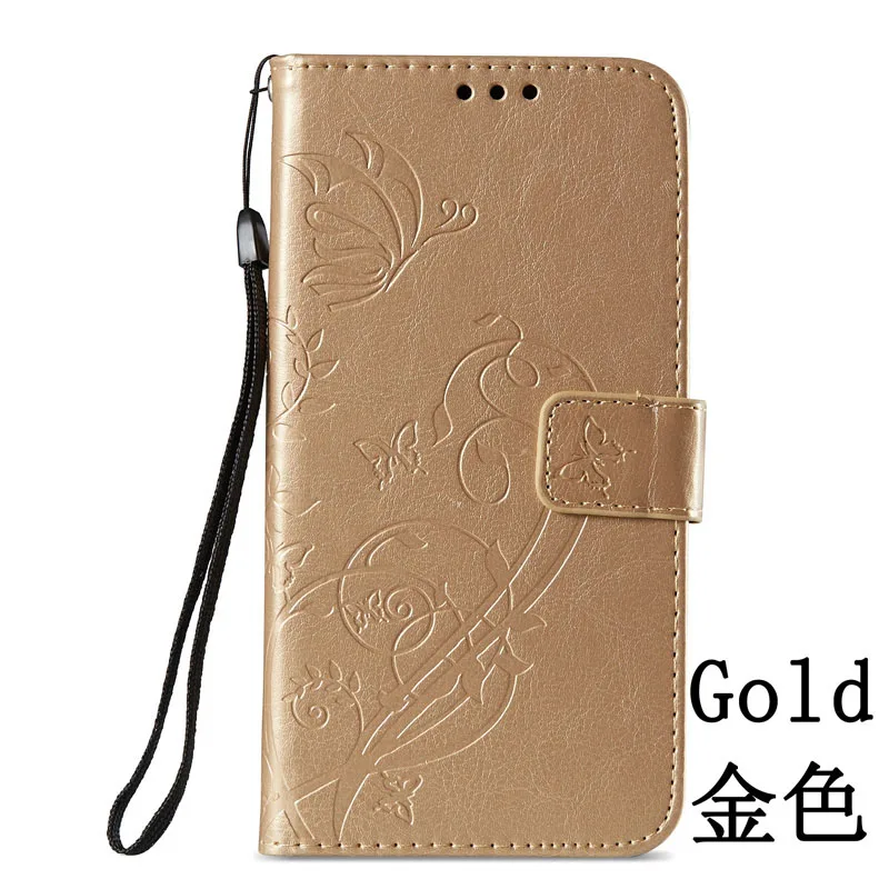 Кожаный чехол для samsung Galaxy J1 J16, флип-кошелек, бампер, чехол SM-J120F/DS J120F SM-J120H/DS SM-J120FN, слот для карт, чехол для телефона - Цвет: Gold