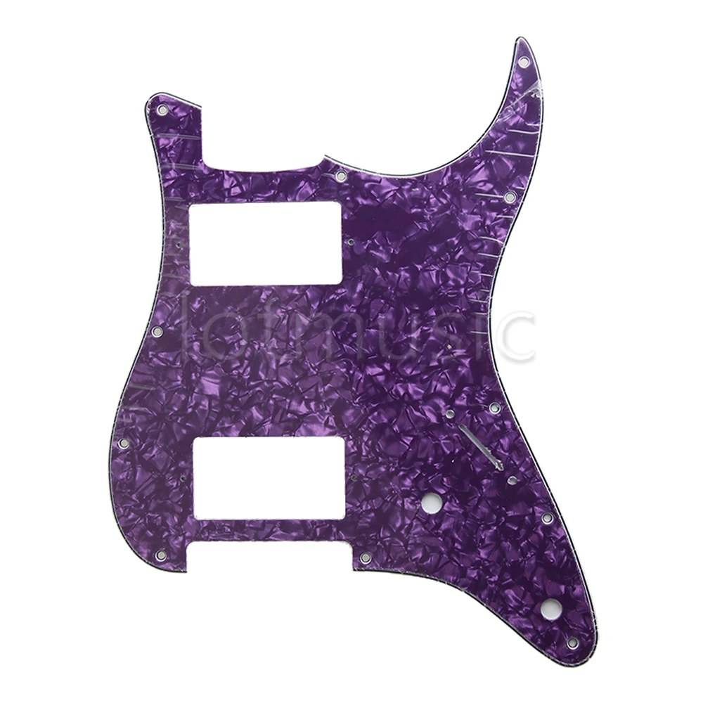 Электрическая Гитара Pickguard HH пластина для царапин FD запасные части 3Ply 2 Humbucker Pearl