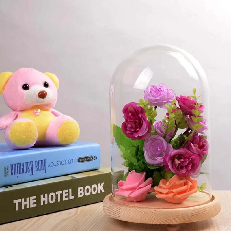 Креативный пейзаж стеклянная крышка DIY микроскопические живые цветы стекло для