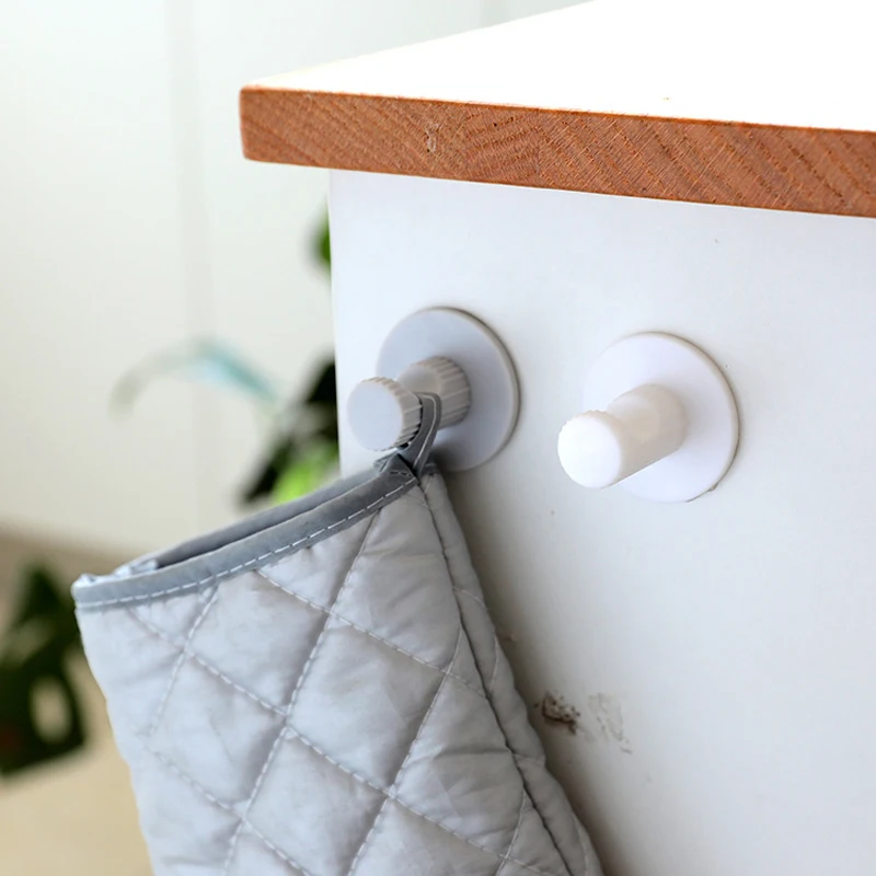 Бесшовный прочный самоклеящийся Круглый настенные крючки-Вешалки для кухни