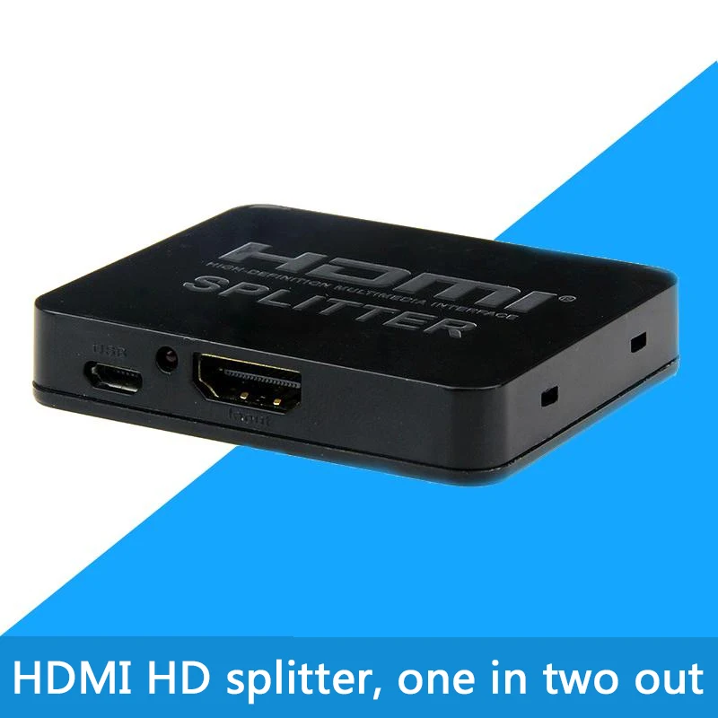 Full HD 3D 1080p видео 4K HDMI-совместимый разделитель коммутатор 1X2 разделение 1 вход 2