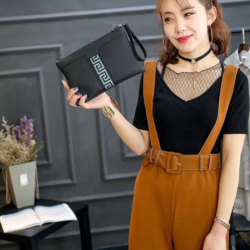 2017 Новой Весны И Лета Конверт Женщины Сумка Vintage Личи Pattern Леди Рук Сумку Ретро