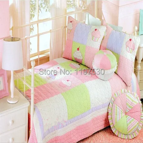 Бесплатная доставка торт дети ручной работы лоскутное одеяла покрывала 2 шт