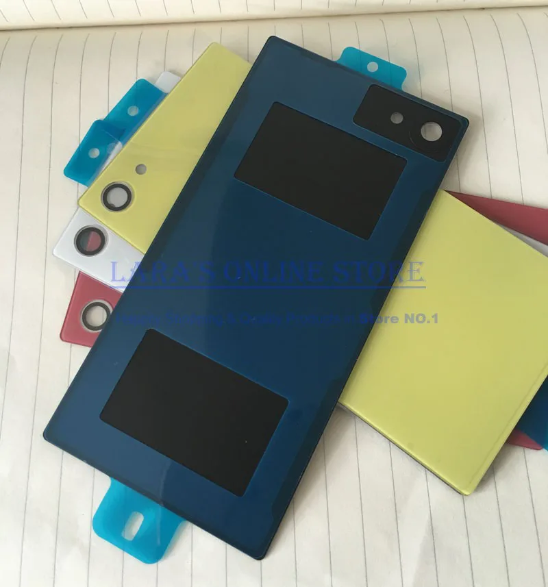 Для Sony Xperia Z5 Compact E5803 E5823 задняя Стекло Батарея двери Корпус запасные части для