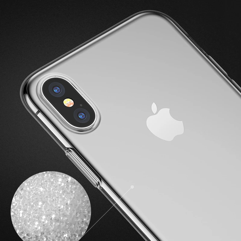 Чехол для iPhone X мягкий силиконовый прозрачный чехол защита mofi Ультра Прозрачный