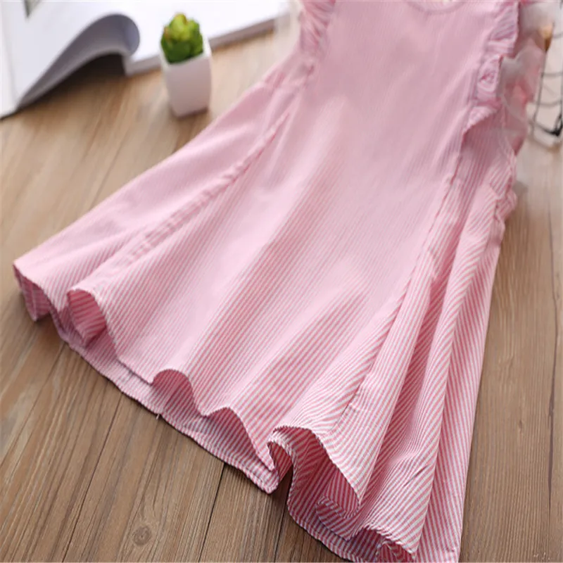 RUBU Summer Girls Sleeveless Dresses Vest Cotton Princess for Baby Children Tutu Dress School And Party 2-6Y | Детская одежда и