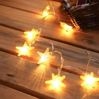metal star led string lights battery operated fairy light bedroom living room garden weding party holiday decoration night lamp