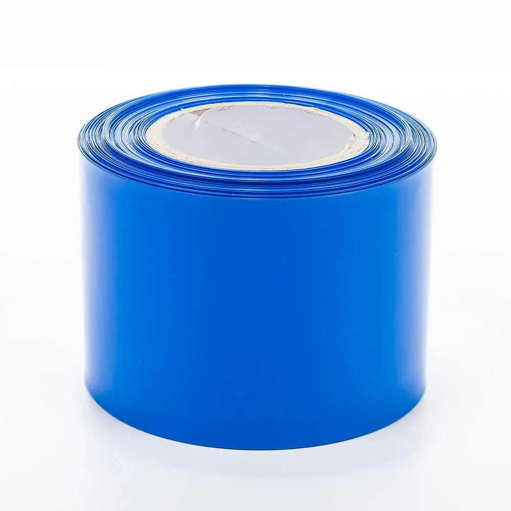 

3 meters /LOT 190Mm Lay-flat Width PVC Heat Shrink Wrap Tube Blue Color For 18650 Battery Pack