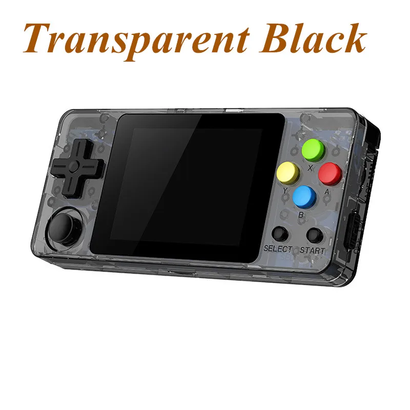 Transparent Black CoolBaby игровая консоль LDK 2,6 дюймов горизонтальный экран HD мини ретро портативные игровые плееры портативная консоль мальчик Тетрис - Цвет: Transparent Black