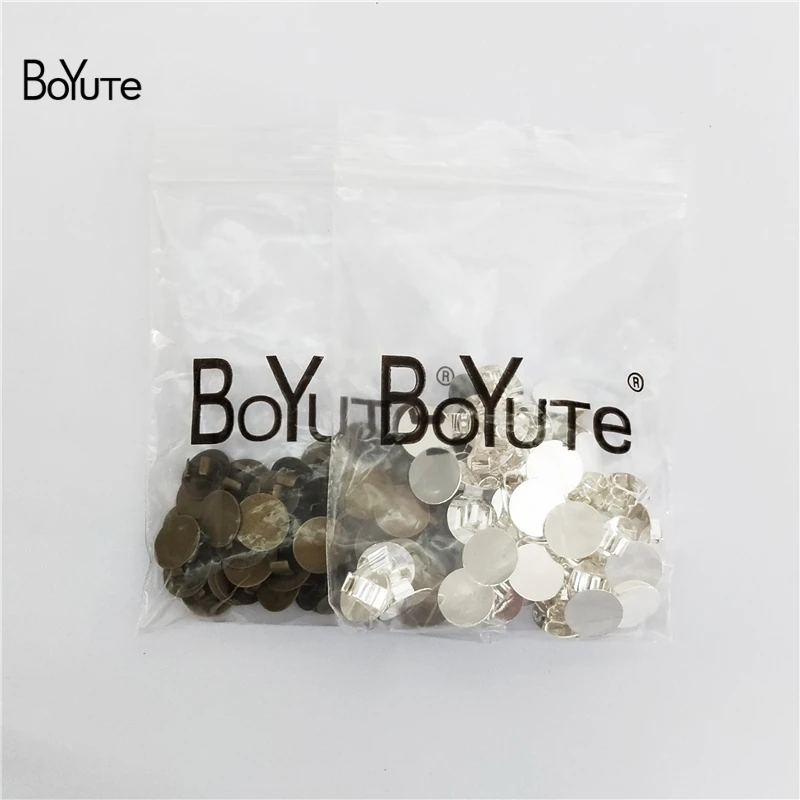 BoYuTe, 50 шт., 12 мм, кабошон, основа, волосы, веревка, застежка, зажимы, сделай сам, ювелирное изделие, компоненты