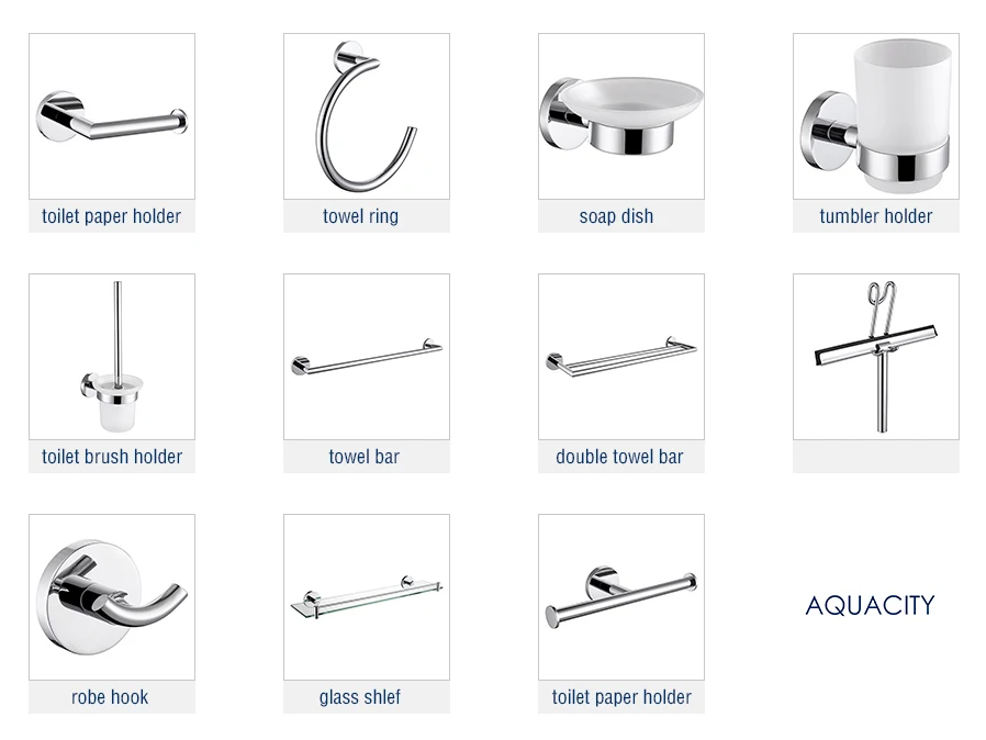 

AQUACITY | Modern Round Brass Toilet Paper Holder for Bathroom Toilet Roll Paper Chrome Finish