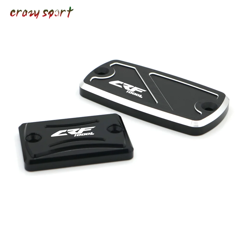 Front Rear Brake Fluid Reservoir Cover Cap For HONDA CRF1000L CRF 1000L 2015 2016 2017 Motorcycle Parts With Logo | Автомобили и
