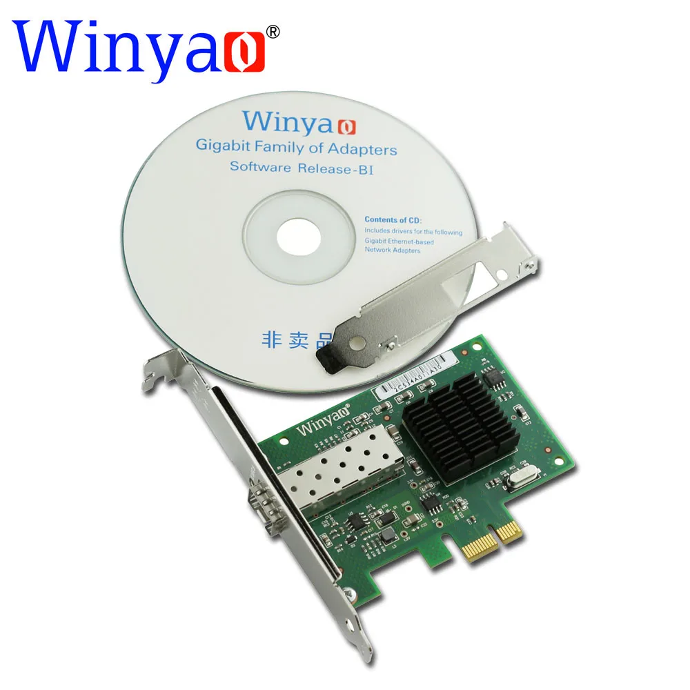 Winyao WY5715DF PCI Express X1 1000 Мбит/с Gigabit Ethernet Lan волоконная настольная сетевая карта для