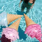 1 шт. бассейна Летние Водные развлечения игрушки Плавание кольцо мороженое Shaped надувной поплавок для бассейна аксессуары поплавки