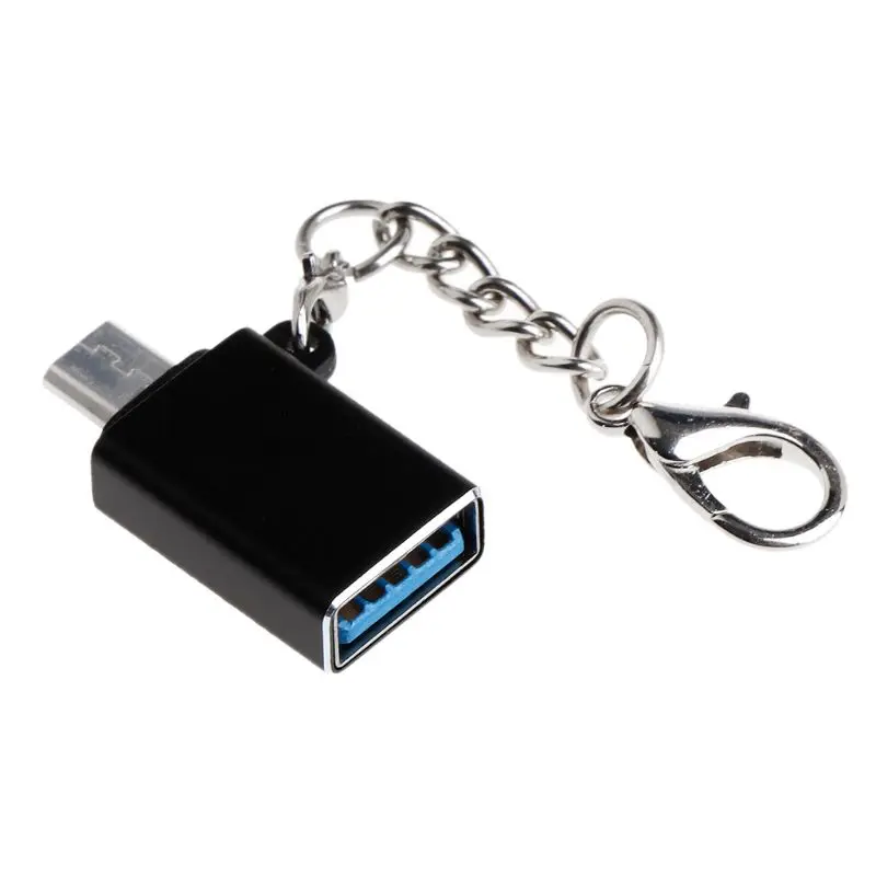 Micro USB на USB 3,0 Женский OTG на ходу адаптер с цепочкой для samsung S7S6 Edge S4S3 Xiaomi huawei Android Смартфон стол