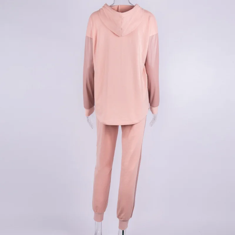 Женский спортивный костюм из двух предметов Повседневная Толстовка с длинным