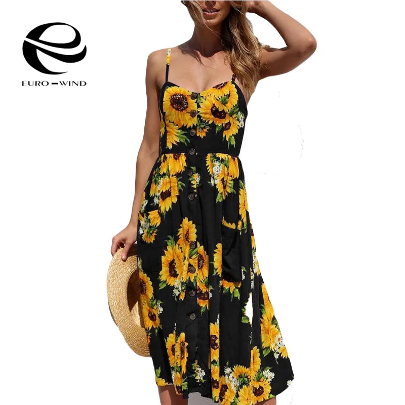 Плюс размеры летнее женское платье 2019 Винтаж пикантные богемные цветочный