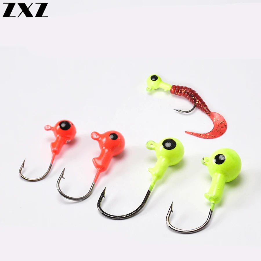 10 шт./лот рыболовные приманки крючок рыболовный цветная свинцовая круглая