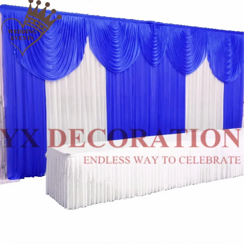 Красивый белый свадебный фон занавески шелковые для свадебного декора с