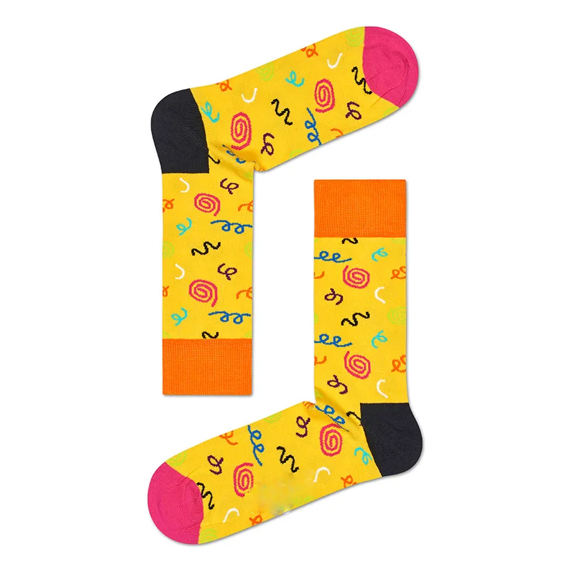 

new Happy Socks Swedish national wind men&women socks exclusive custom limited edition Outdoor sport cotton socks