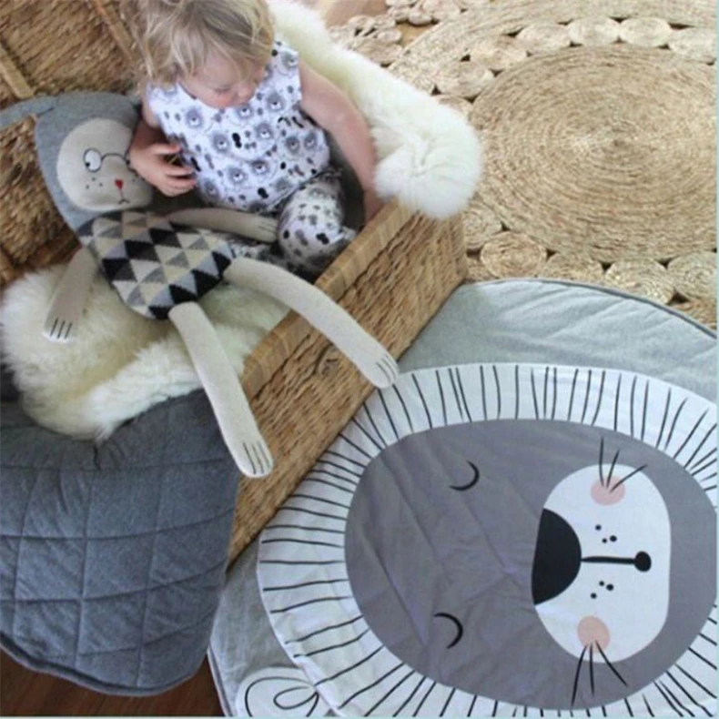 Cutton Детская игра коврик Детский ковер пол хлопок ползать коврик Tapete Para Bebe ковер в детской детский коврик Speelkleed Playcloth