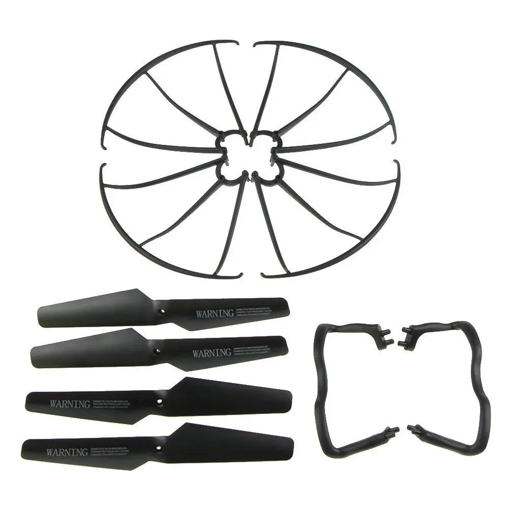 Syma X5 X5C X5C-1 RC Quadcopter Blade Propellers &amp Propeller Protectors Blades Frame Landing Skid Included Mounting Screws | Игрушки и