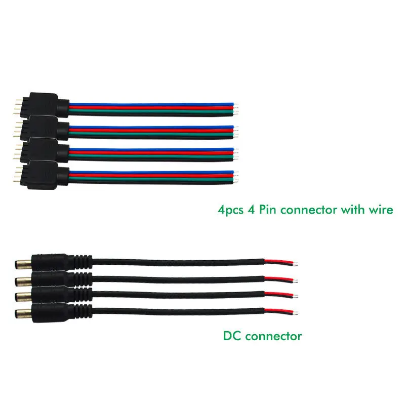 Светодиодная лента RGB 5050 12 в пост. Тока + 4 контроллера зоны пульт дистанционного