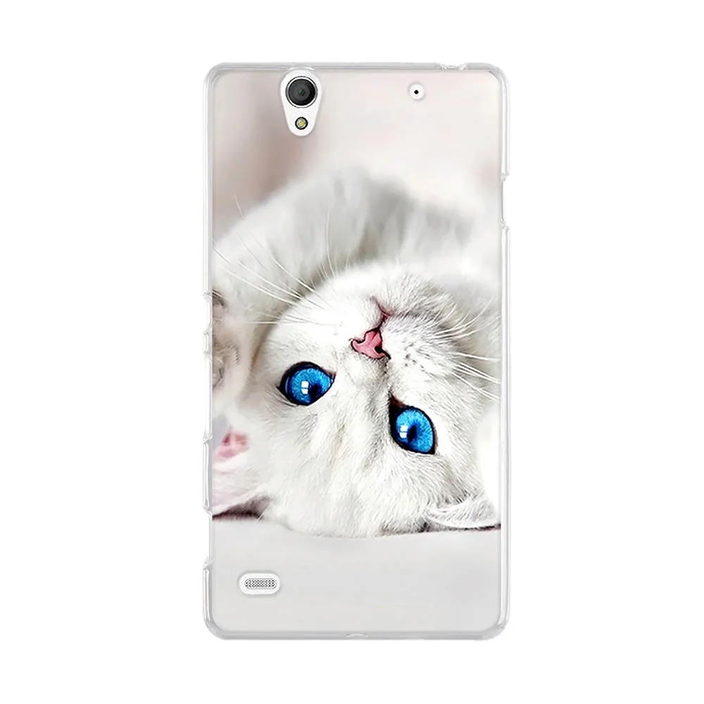 Силиконовый чехол для sony Xperia C4 E5303 E5306 E5353 5,5 дюймов, мягкие ТПУ чехлы для телефонов с принтом, Мультяшные чехлы