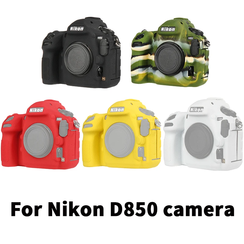 Qeento D850 SLR силиконовый легкий чехол для камеры Nikon черный Камуфляжный желтый