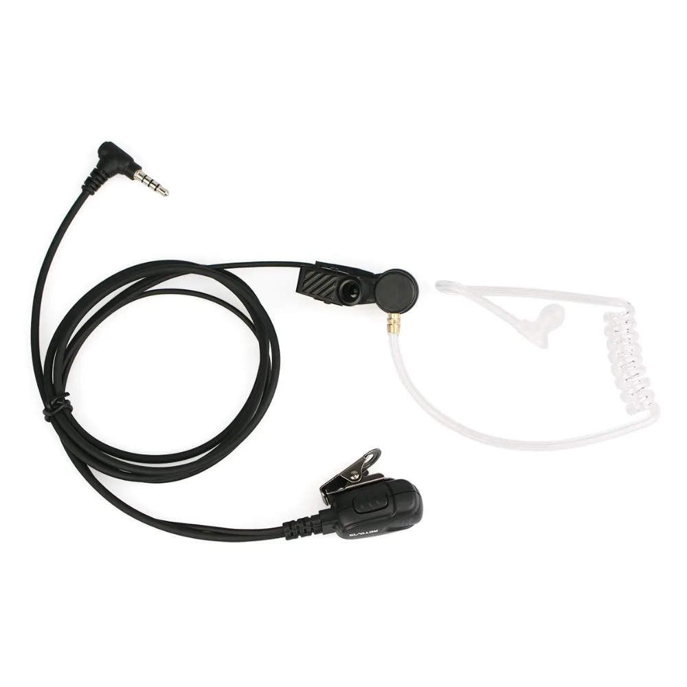 Рация гарнитура PTT Mic Air Акустическая трубка наушник 3 5 мм 1 Pin для YAESU VERTEX VX 5R Retevis RT40