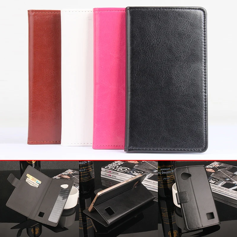 HongBaiwei для Blackview R7 чехол роскошный кожаный кошелек флип телефона E7 BV6000 BV6000S |