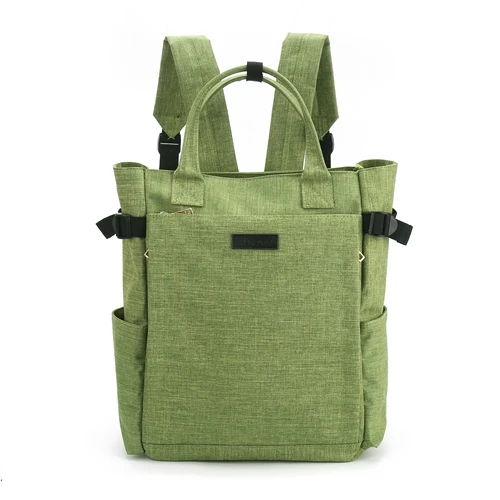 Canvas backpack School Bags for Teenager Large Capacity Travel Backpack Nursing Bag for Baby Mom Women Carry Care Bag |BP1302L - Цвет: GREEN