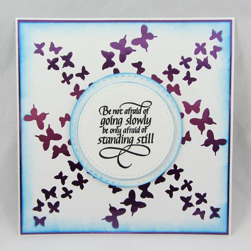 Звездное небо звезды бабочки край формы металлические режущие штампы трафарет