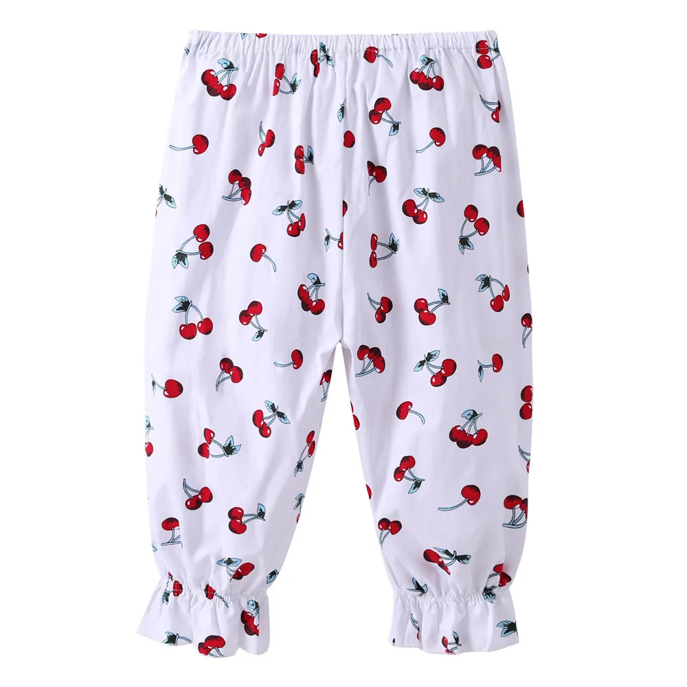 Классические леггинсы с цветочным принтом для маленьких детей штаны девочек