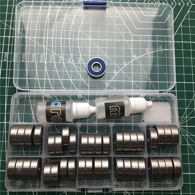 50 шт./лот 608 ZZ 608-2RS ABEC-7 8X22X7 608Z миниатюрный радиальный шарикоподшипник с глубоким