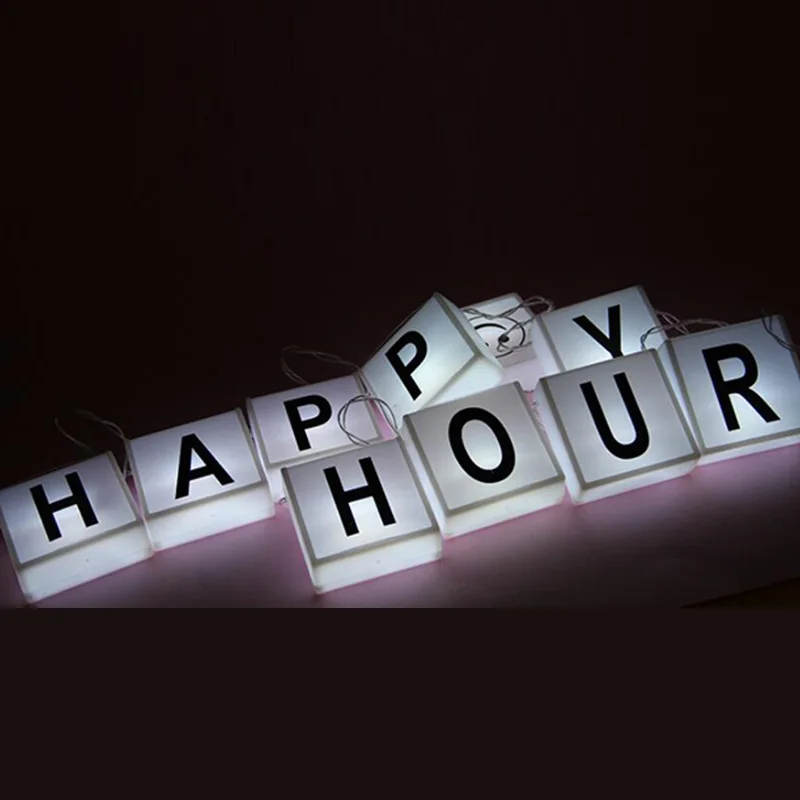 Светодиодный светильник с белыми буквами сделай сам гирлянда на батарейках