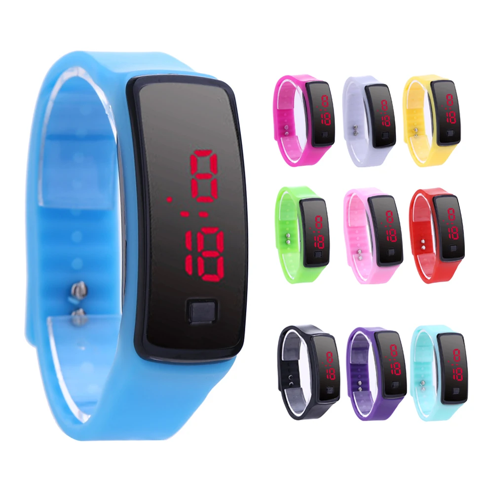 Смарт часы мужские/женские с сенсорным экраном и светодиодным браслетом|watch at|watch