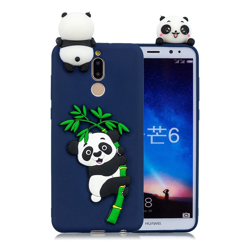 Blue Panda Huawei Коврики 10 Lite чехол для телефона на Nova 2i крышка 3D DIY Единорог Panda силиконовый чехол Чехлы для huawei Коврики 10 P10 Lite чехол футляр - Color: Blue Panda