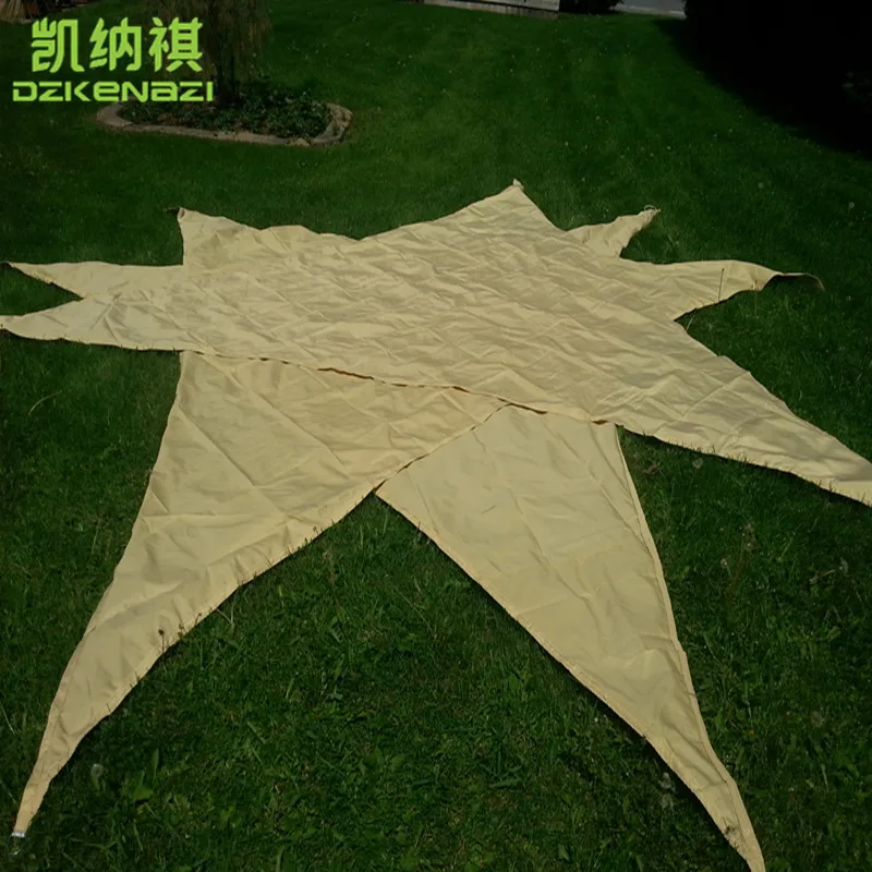 5x5x7 м/шт. Заказной водонепроницаемый полиэфирный затеняющий треугольный